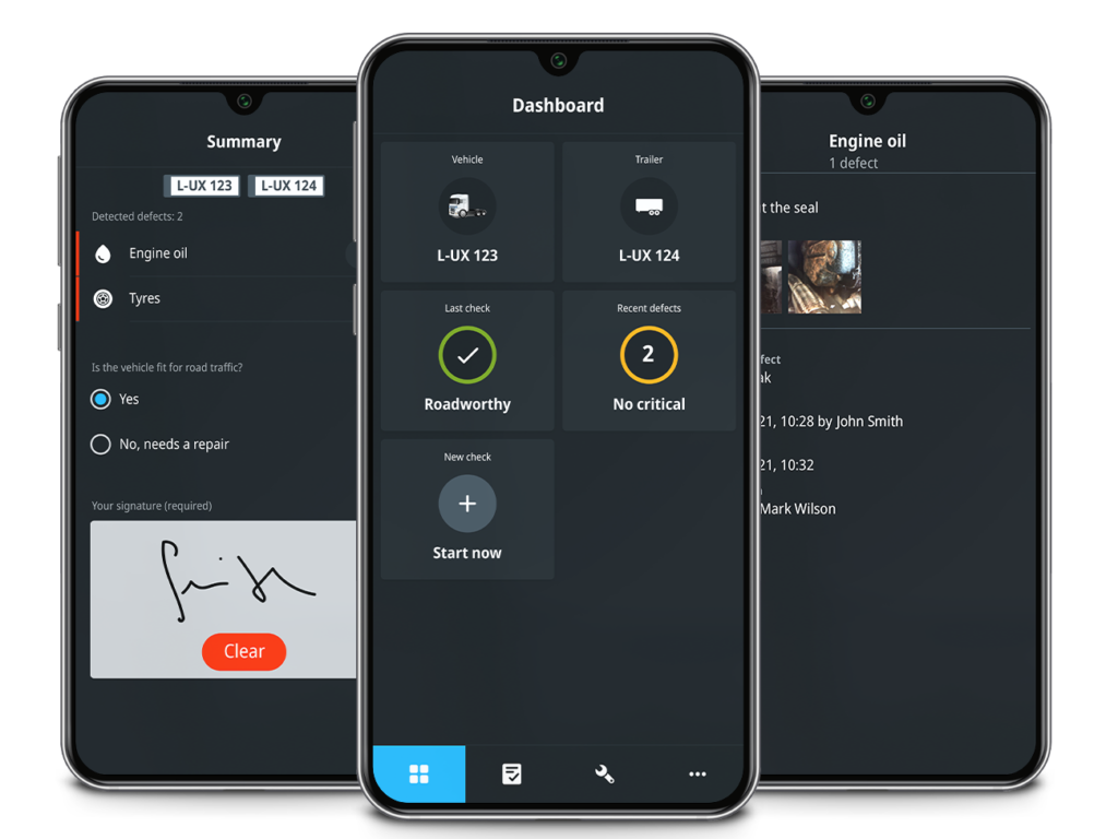 Webfleet Vehicle Check App